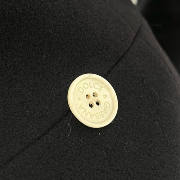 GORGEOUS DOLCE & GABBANA | VINTAGE DOUBLE BREASTED WOOL JACKET WOOL COAT - Picture 10 of 12